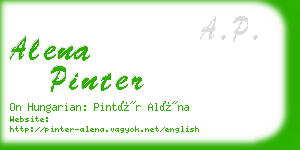alena pinter business card